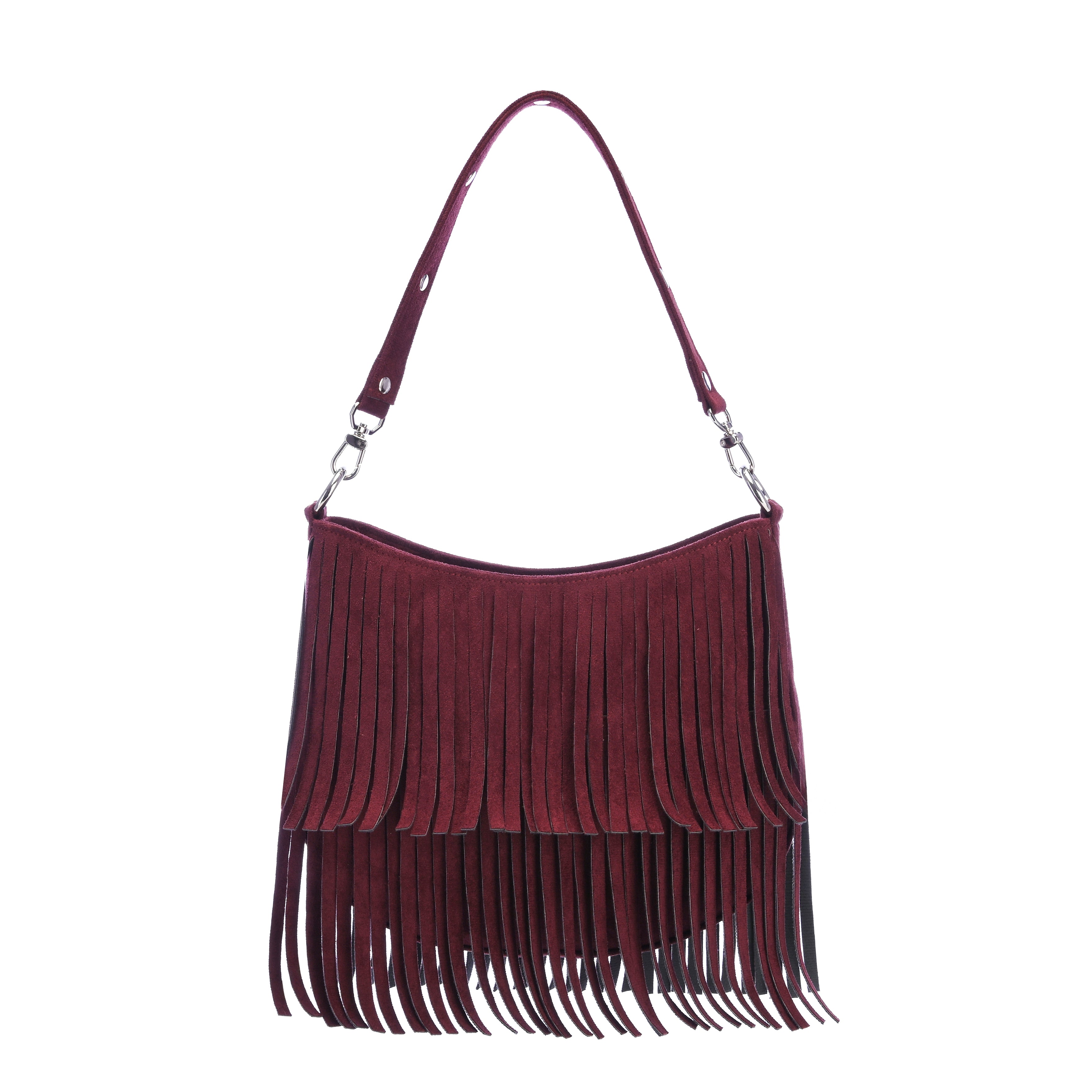 Boho Fringe - Burgundy