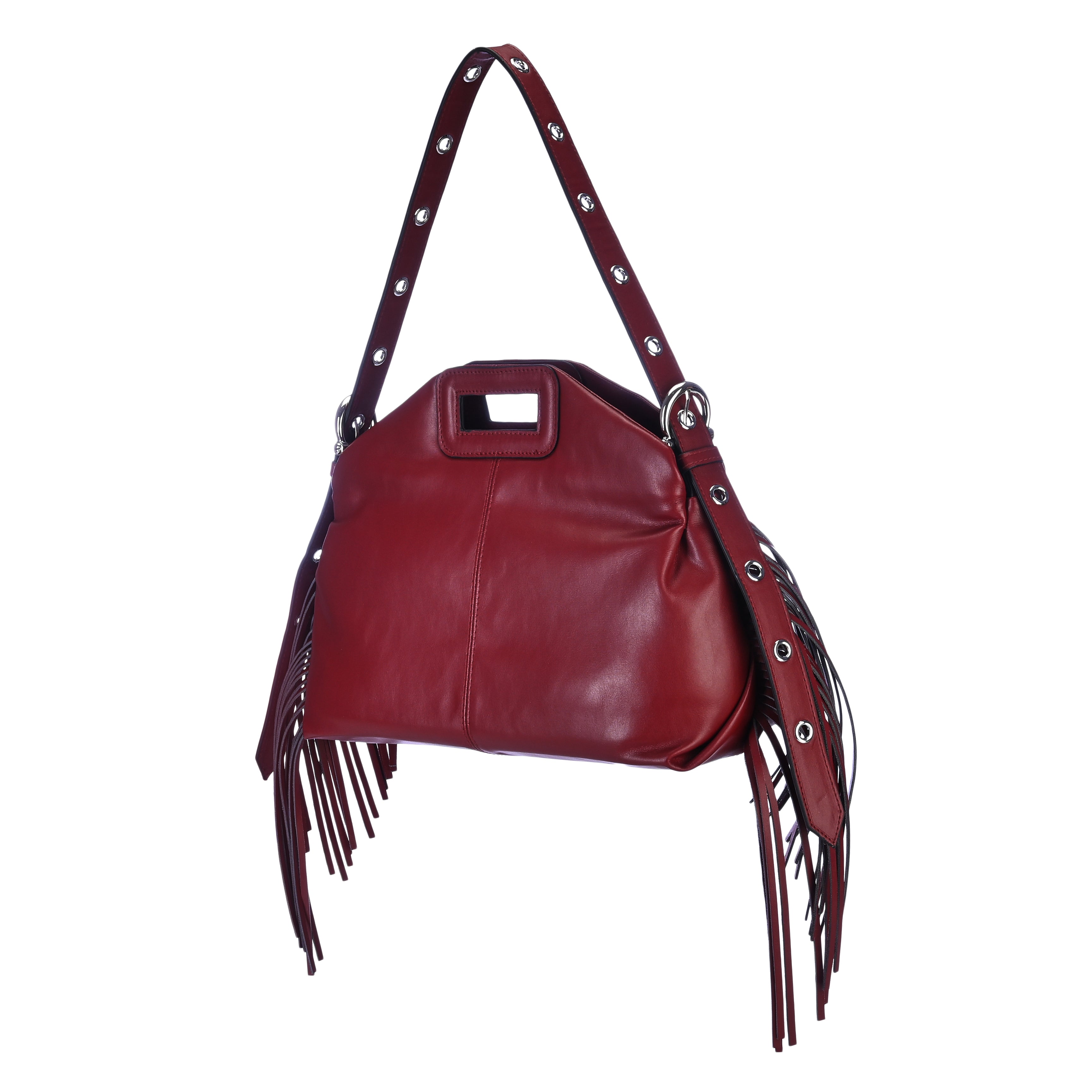 Miss Fringe-Burgundy